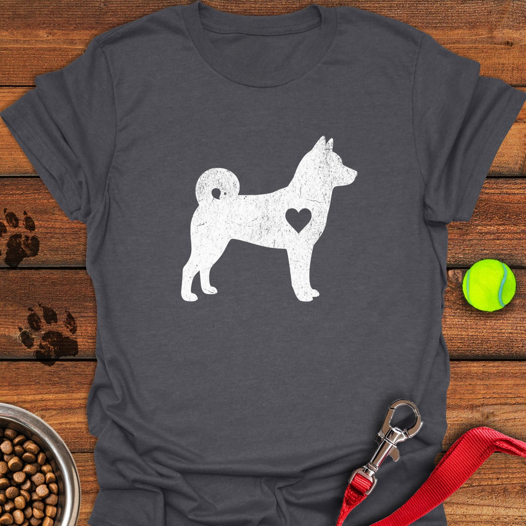 Shiba Inu Love Dark Heather