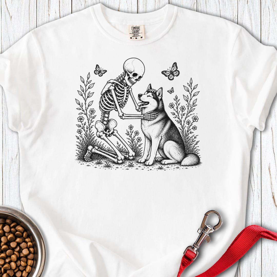 Siberian Husky Halloween Premium Tee White
