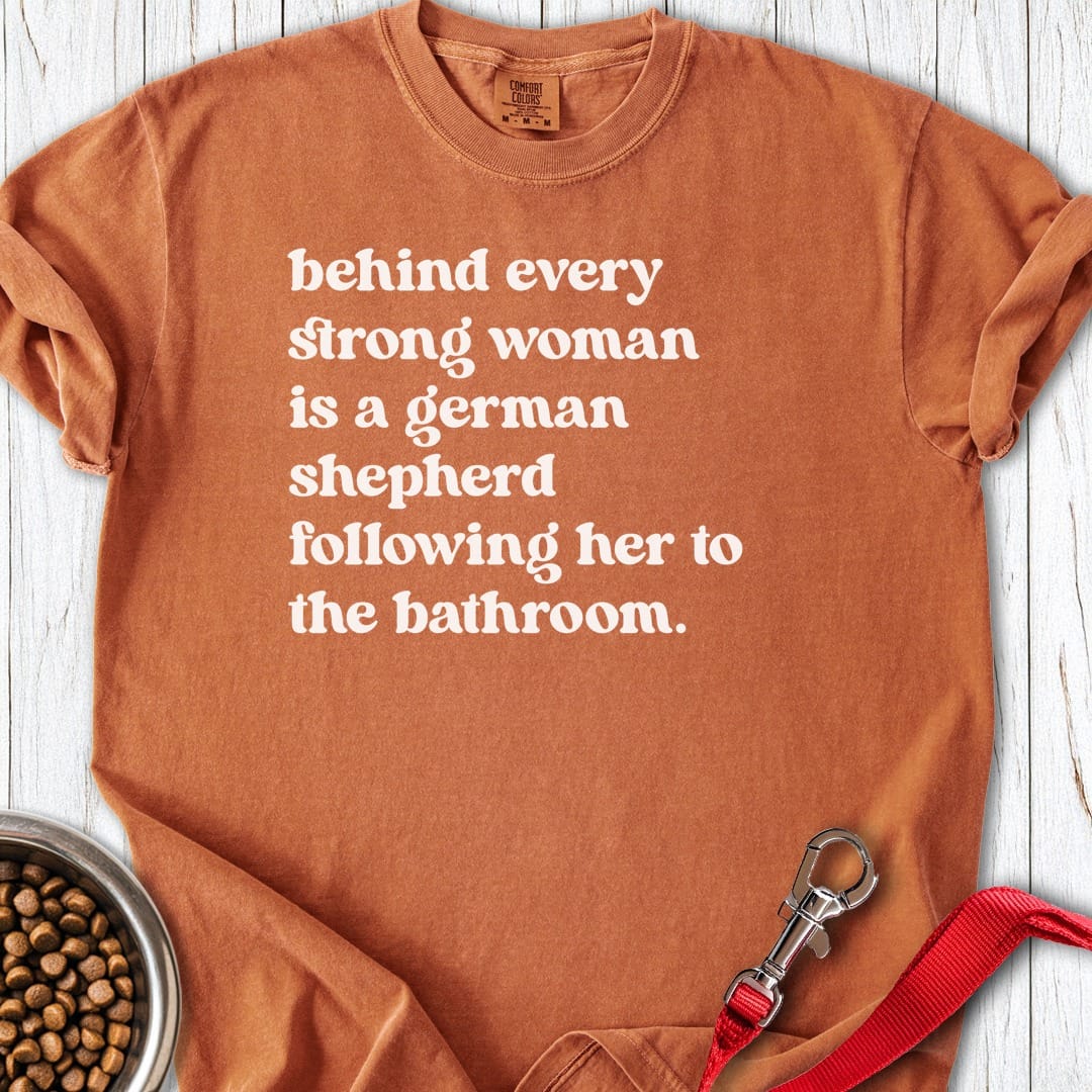 Strong German Shepherd Woman Premium Tee Yam
