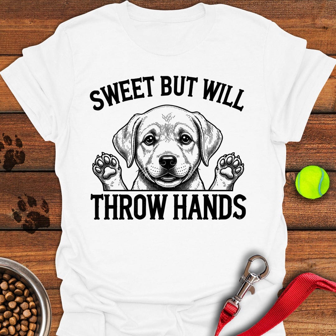Throw Hands Labrador White