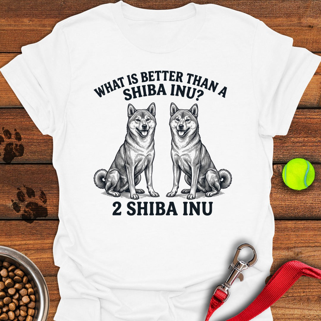 Two Shiba Inu White