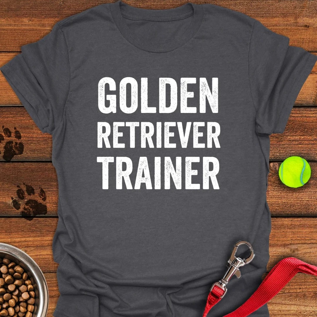 Golden Retriever Trainer T-Shirt Dark Heather
