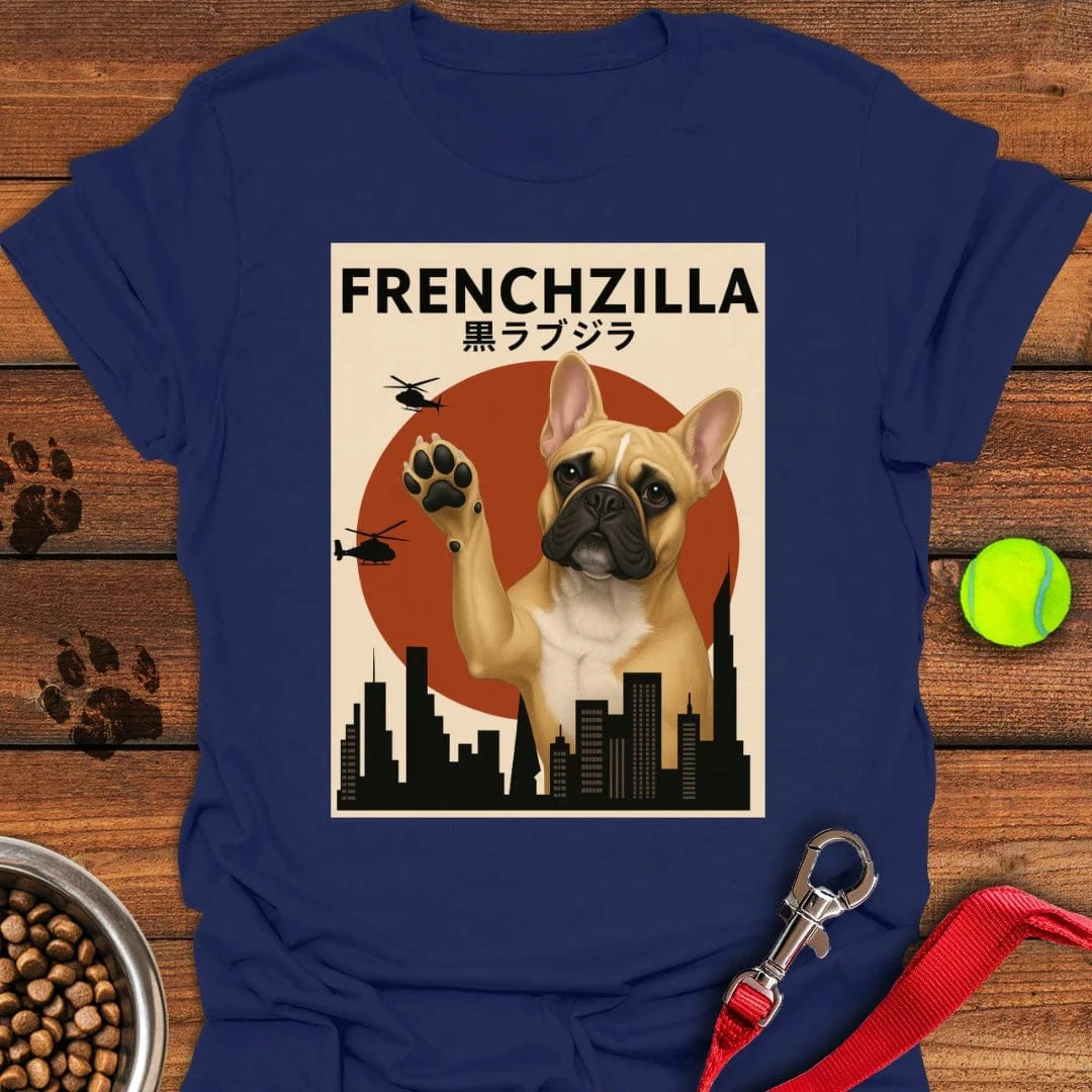 Frenchzilla French Bulldog T-Shirt Navy