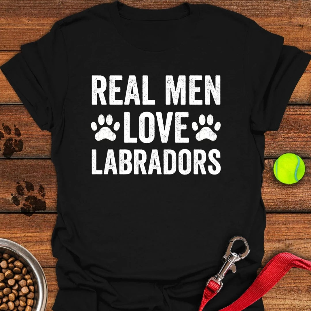 Real Men Love Labradors T-Shirt Black