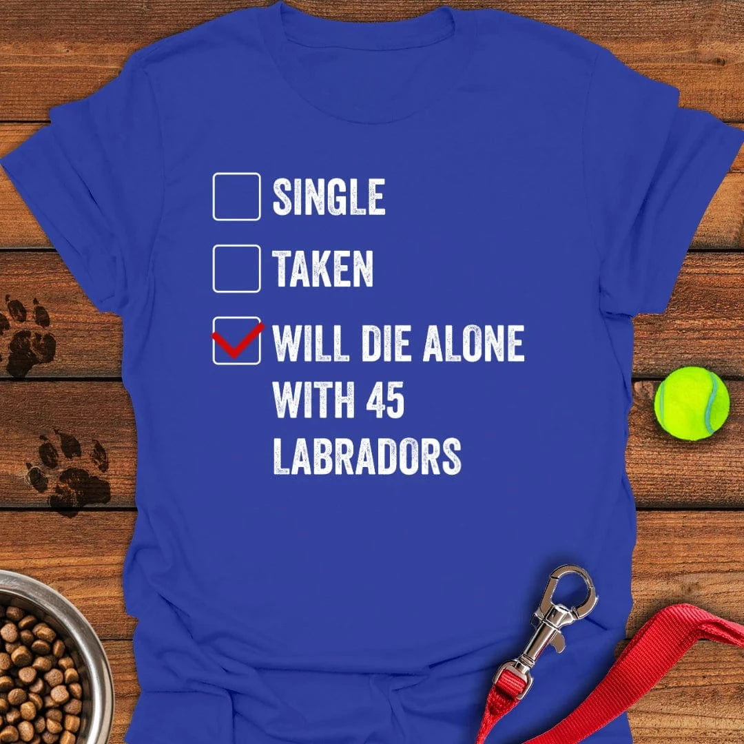 Labrador Relationship Status T-Shirt Royal