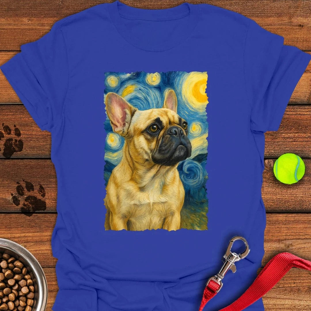 French Bulldog van Gogh T-Shirt Royal