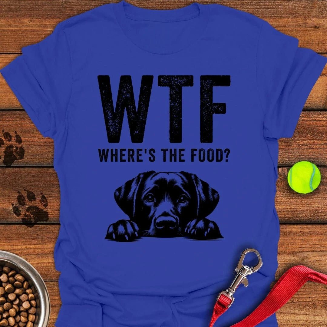 Where's The Food Labrador T-Shirt Royal