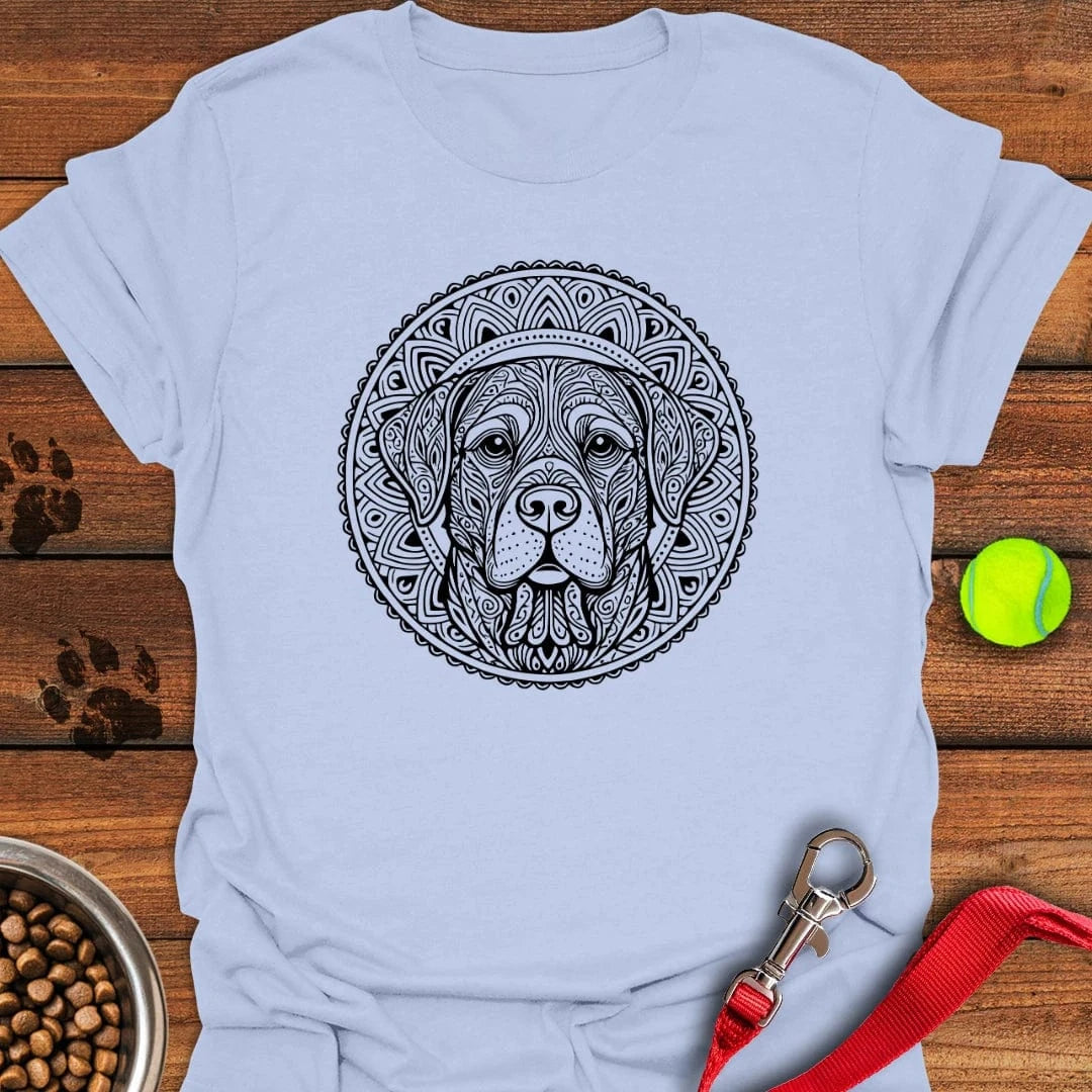 Labrador Mandala T-Shirt Light Blue