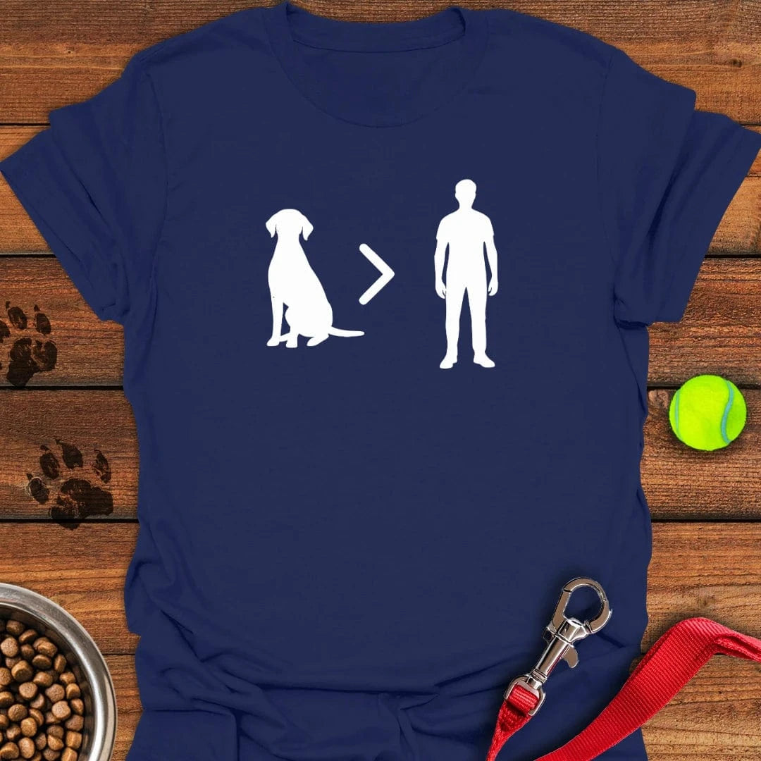 Labs Over People T-Shirt Navy