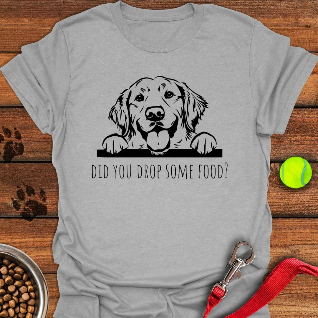 Funny Golden Retriever T-Shirt Sport Grey