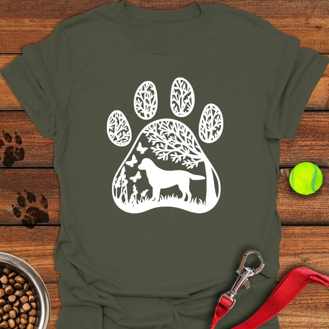 Labrador Nature Paw T-Shirt