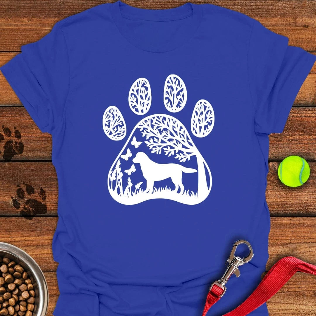 Labrador Nature Paw T-Shirt Royal