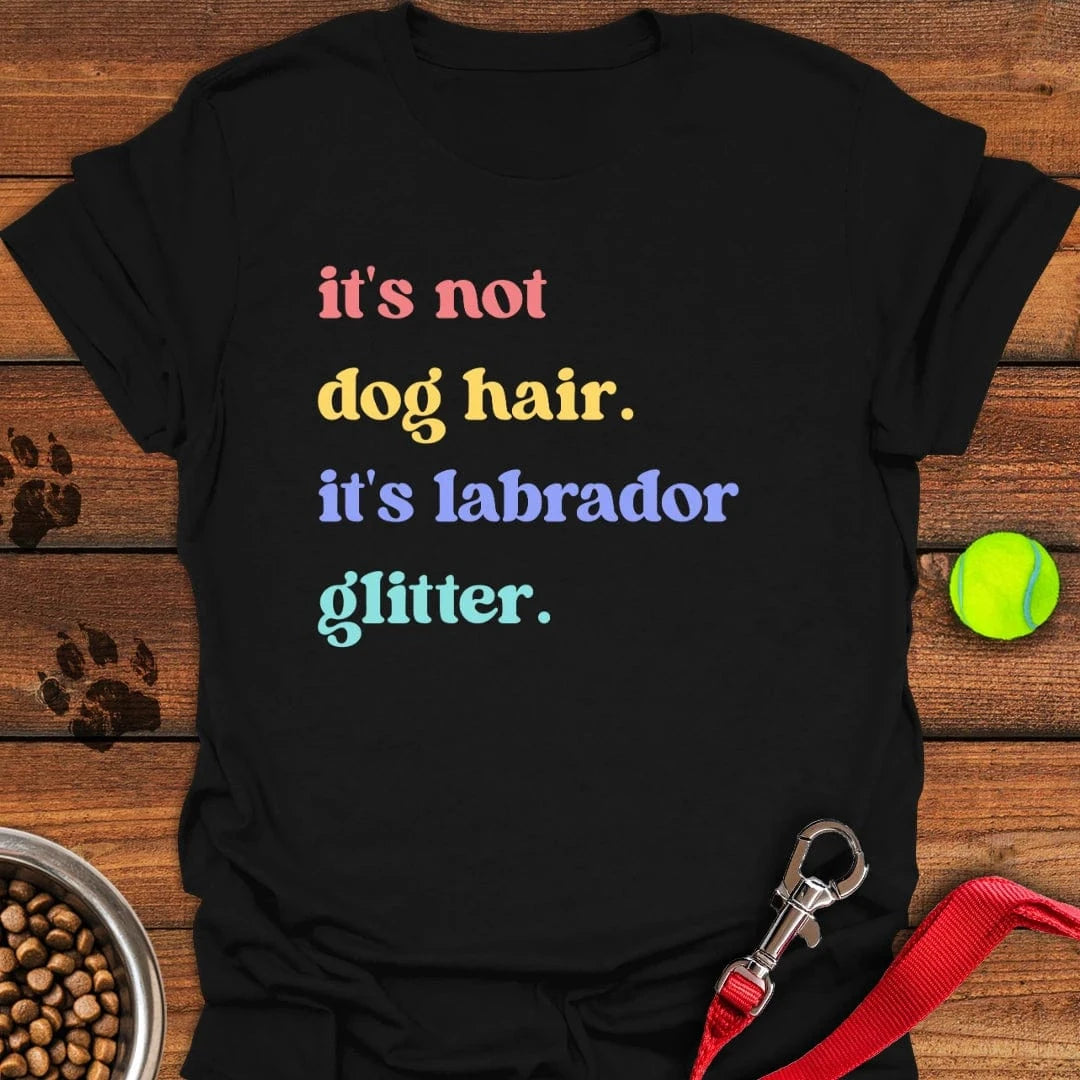 Labrador Glitter T-Shirt Black