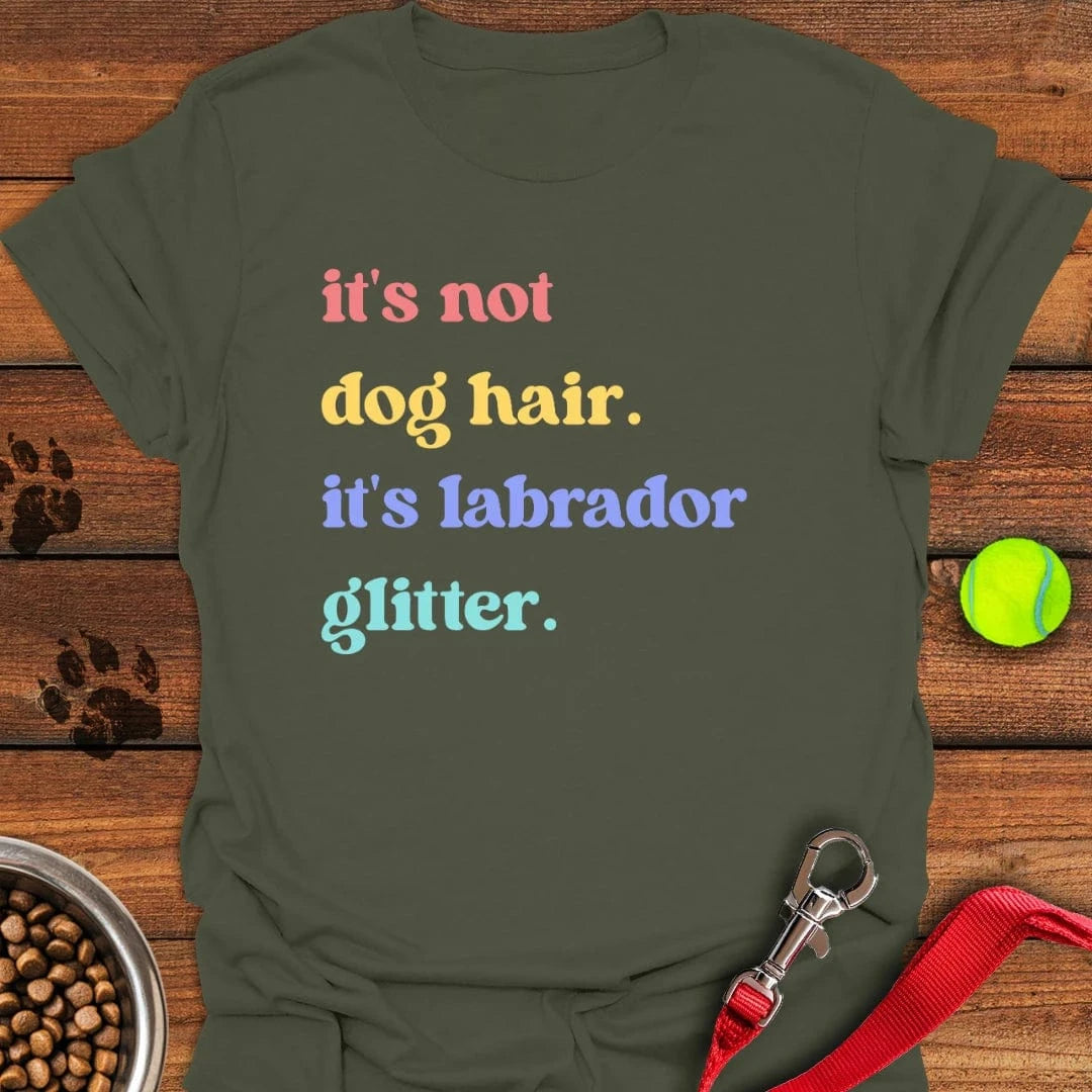 Labrador Glitter T-Shirt Military Green