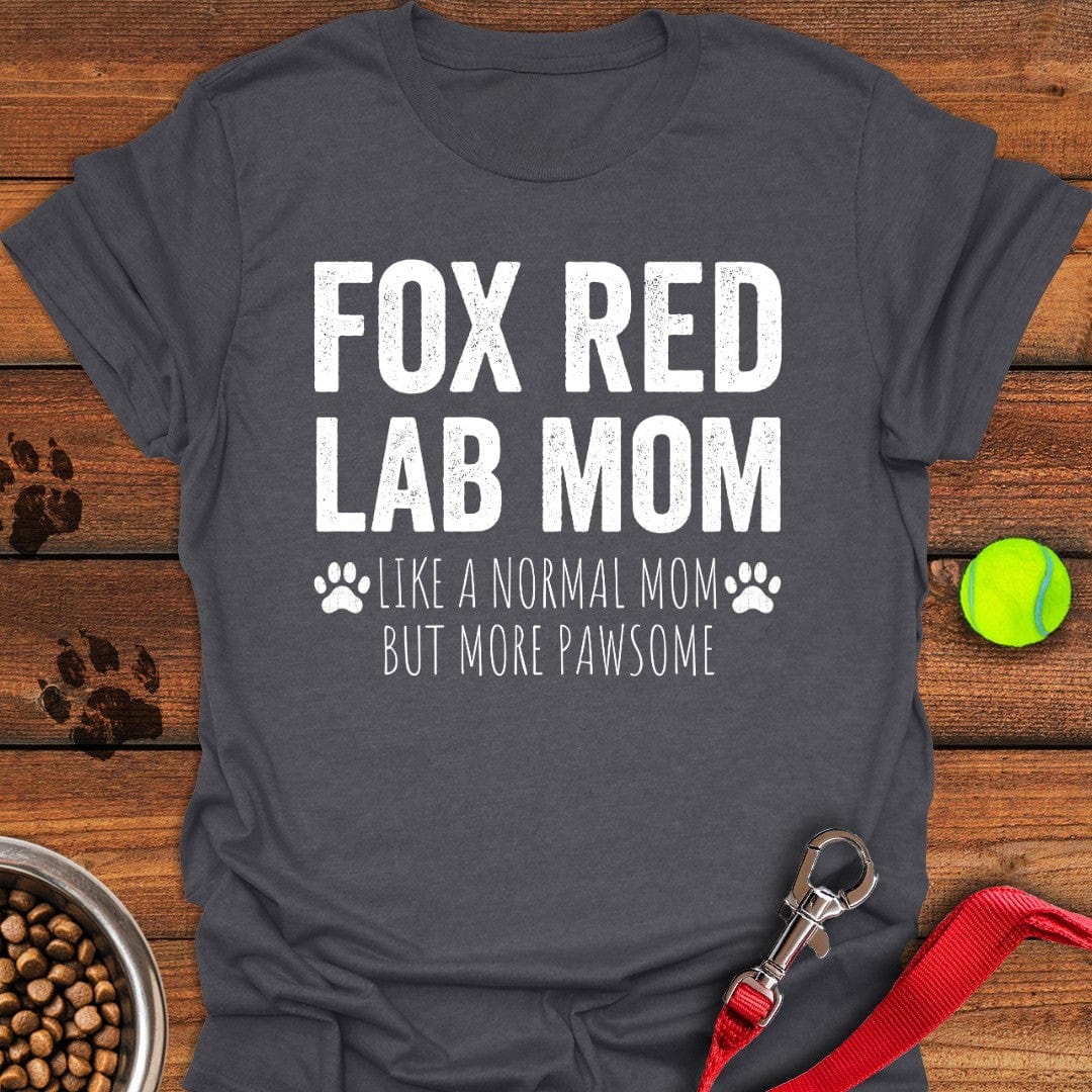 Fox Red Labrador Mom T-Shirt Dark Heather