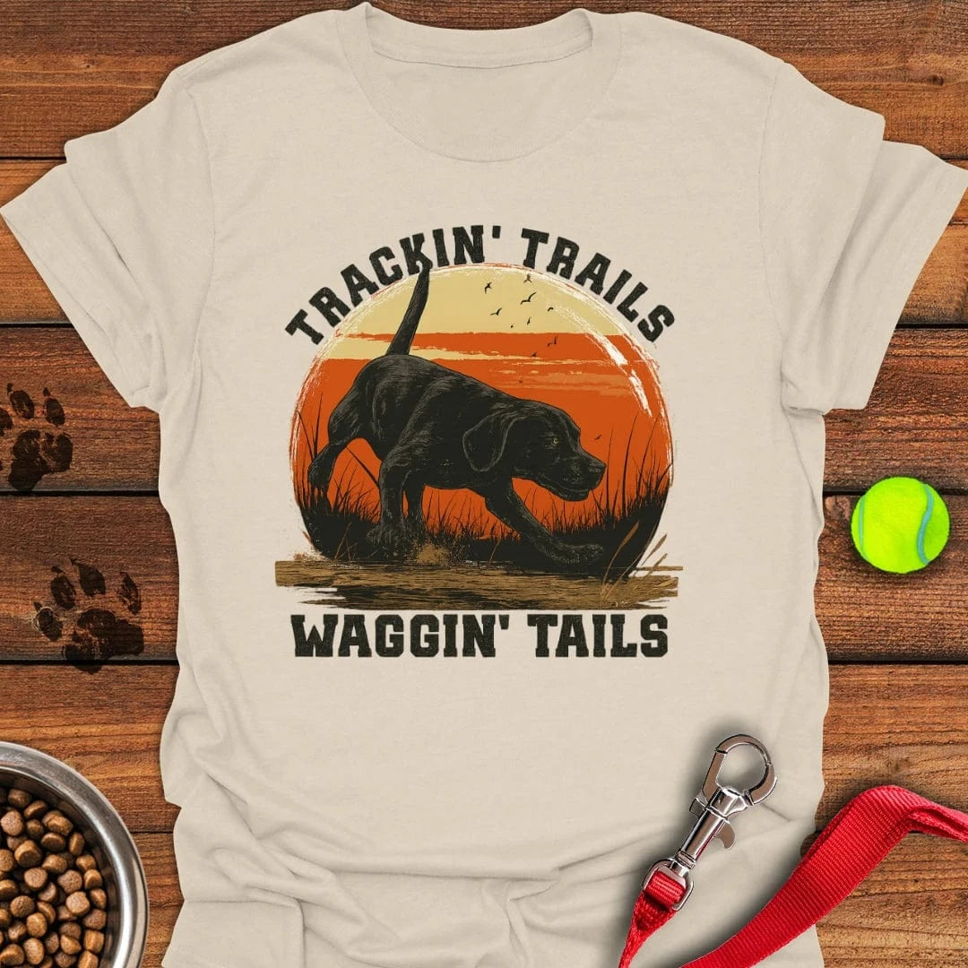 Black Labrador Hunting T-Shirt Natural