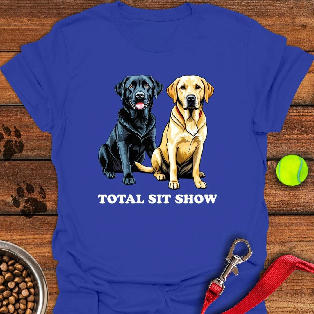 Total Sit Show Yellow & Black Lab T-Shirt Royal