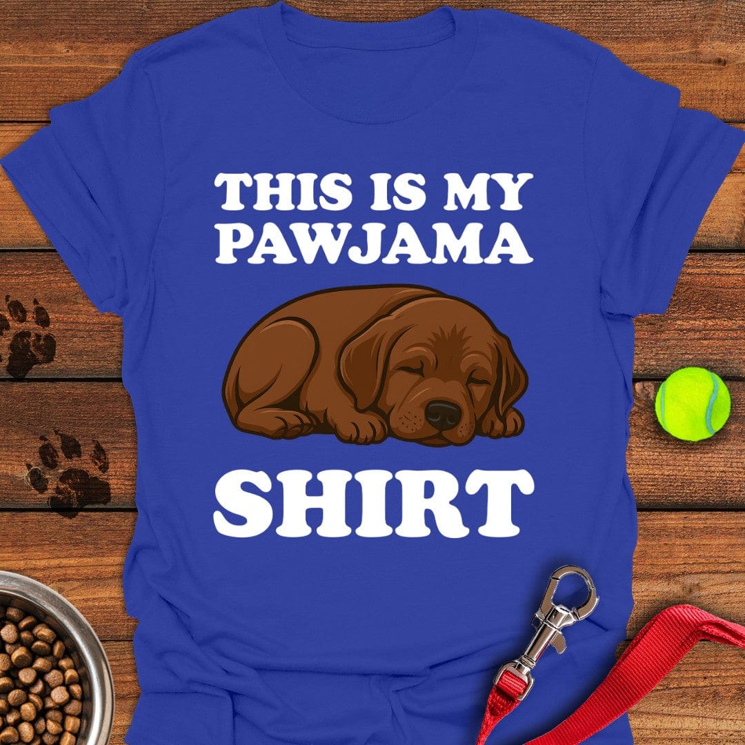 Chocolate Labrador Pajama T-Shirt Royal