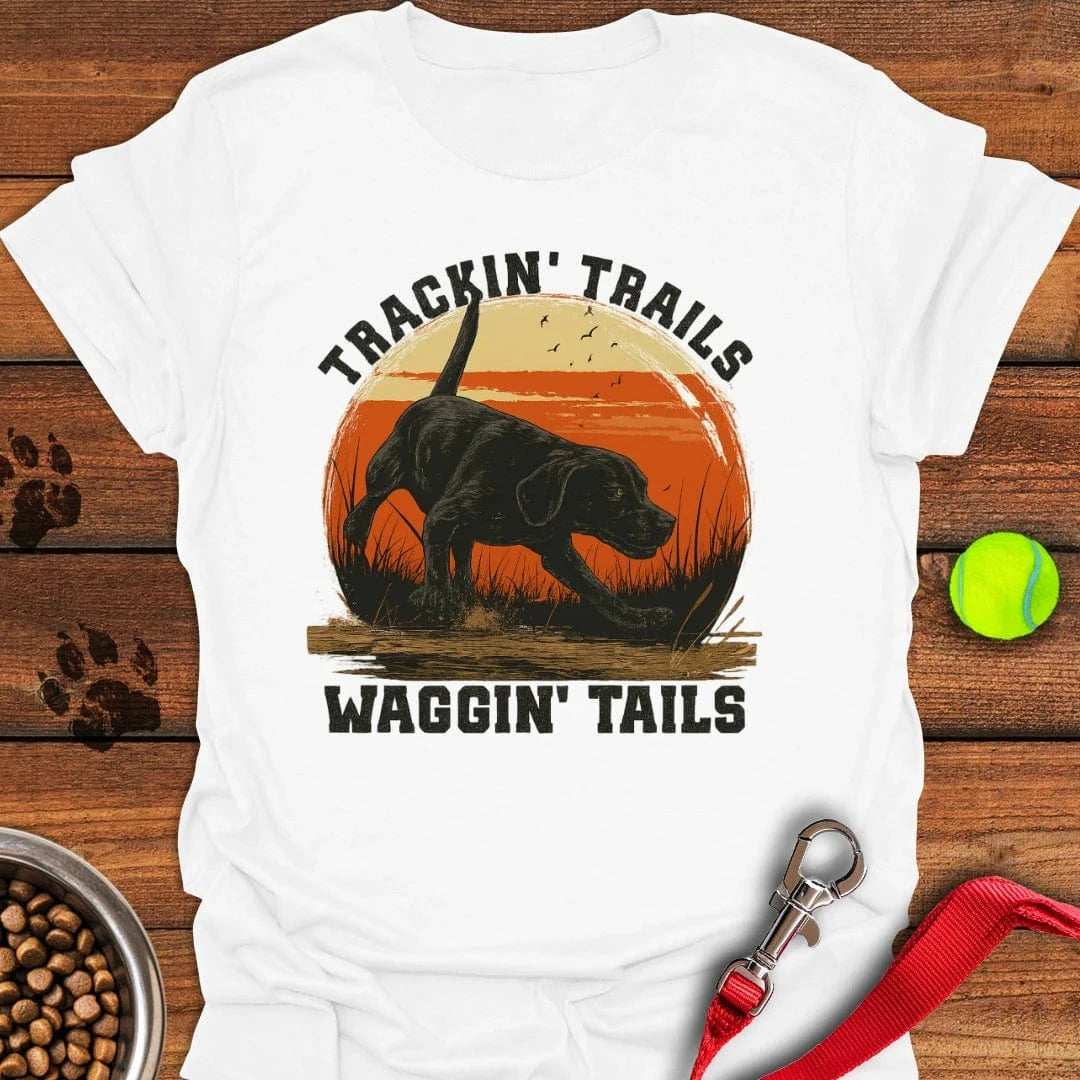 Black Labrador Hunting T-Shirt White
