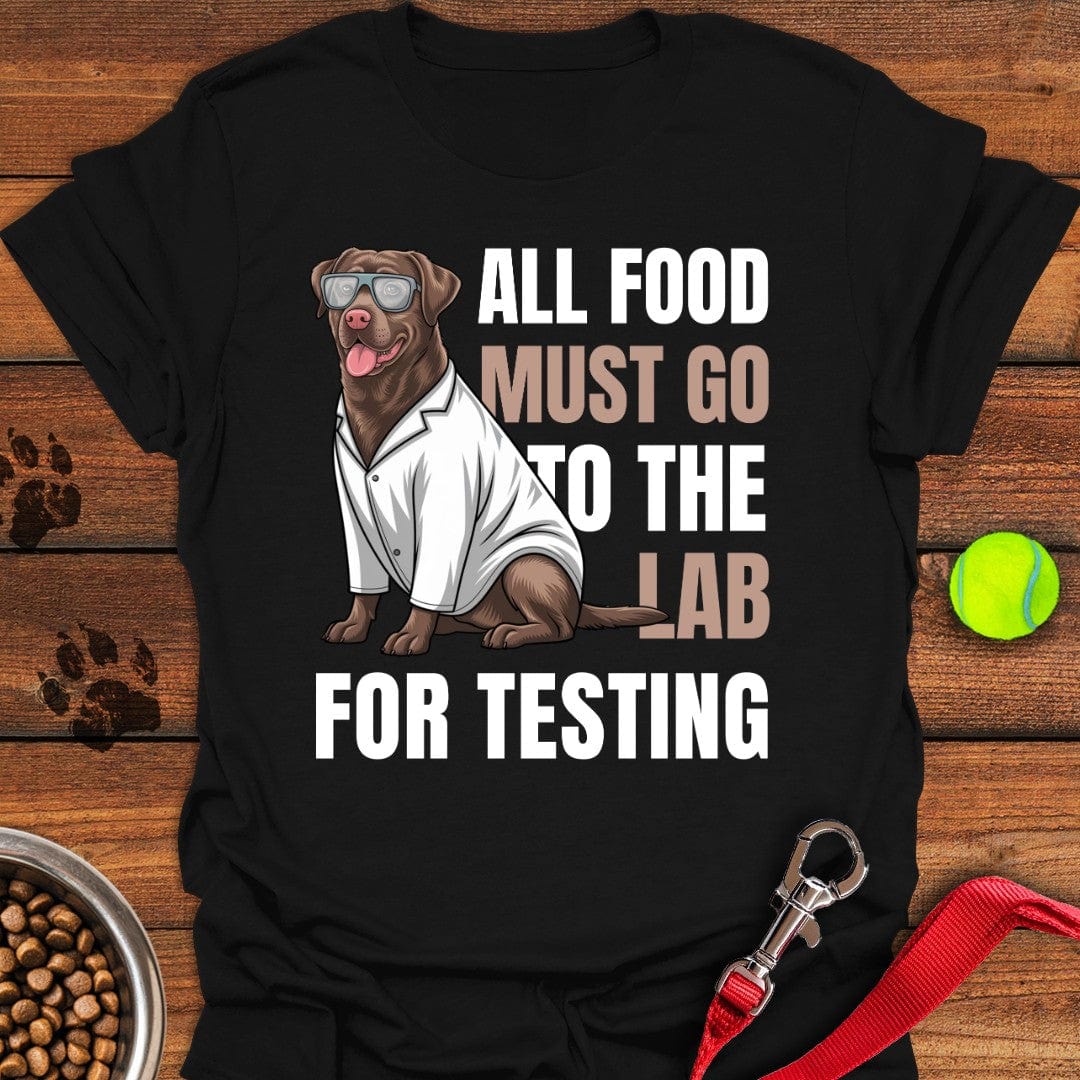 All Food Must Go To The Lab T-Shirt Black