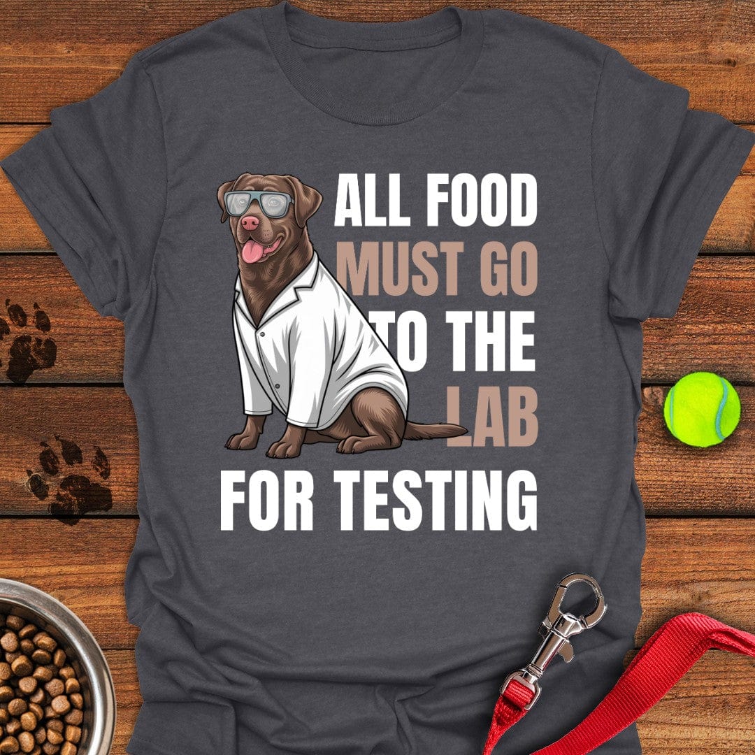 All Food Must Go To The Lab T-Shirt Dark Heather