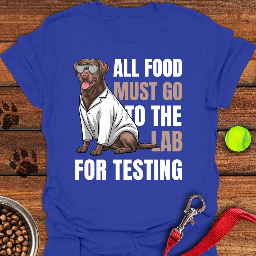 All Food Must Go To The Lab T-Shirt Royal
