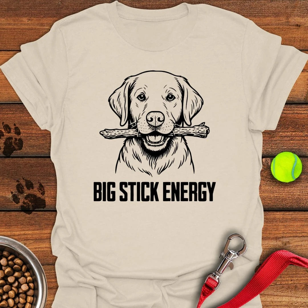 Labrador Big Stick Energy T-Shirt Natural