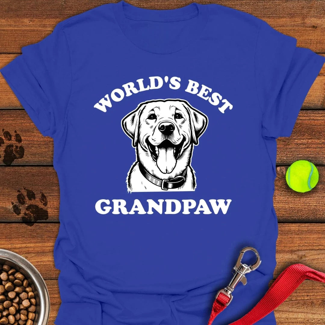 Best Grandpaw Lab T-Shirt Royal