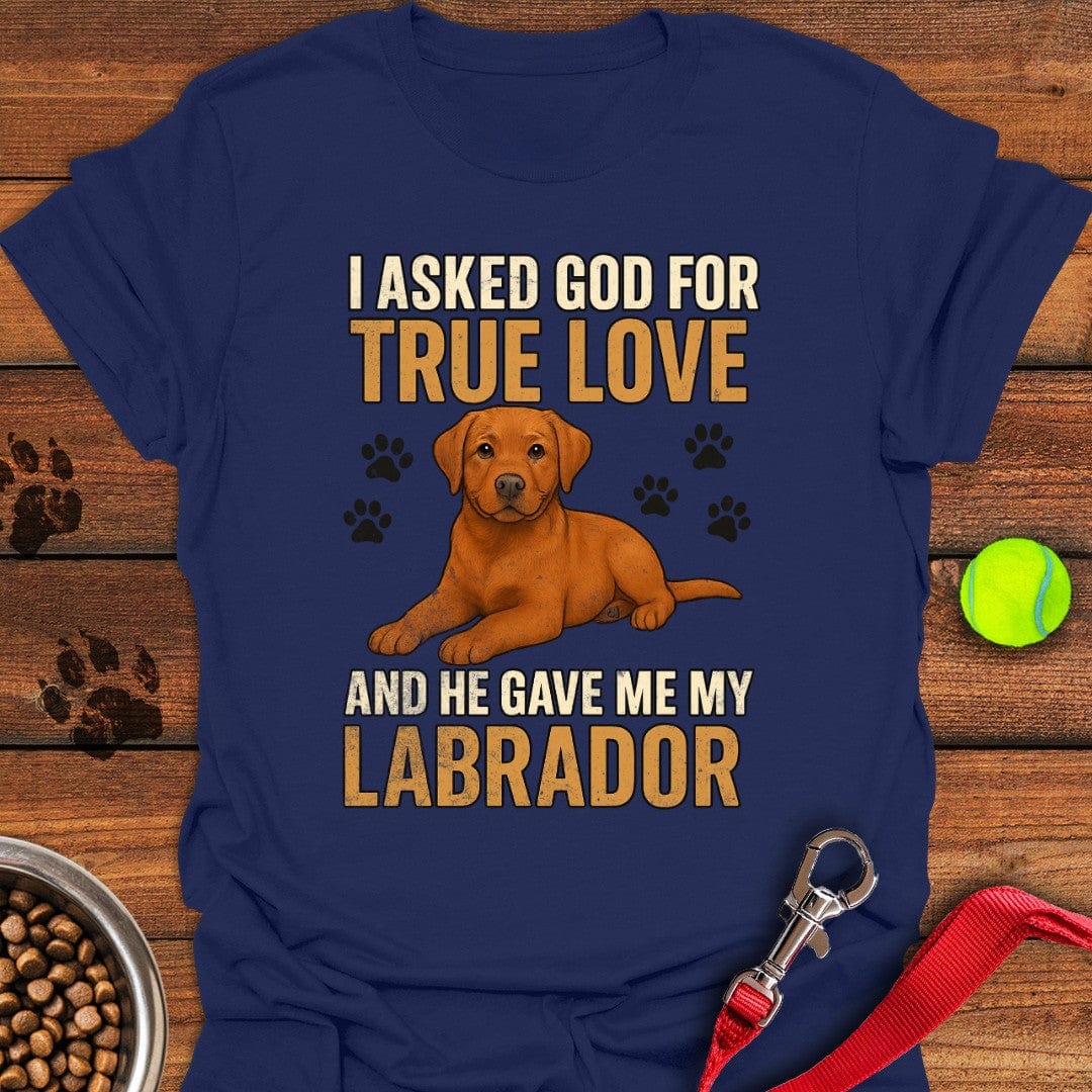 Fox Red Labrador Love T-Shirt Navy