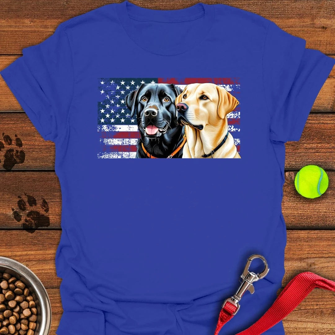 Black & Yellow Lab T-Shirt Royal