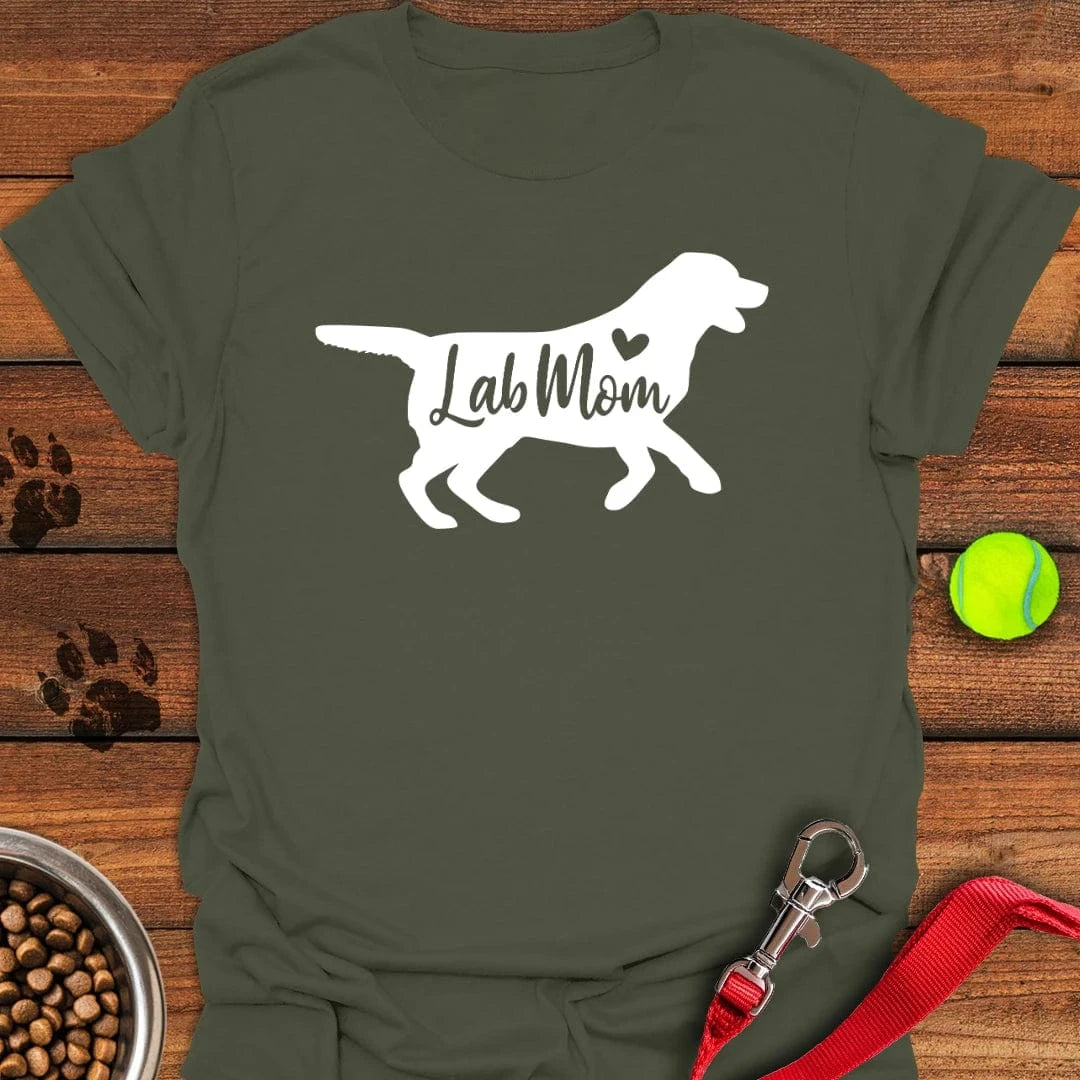 Lab Mom T-Shirt Military Green