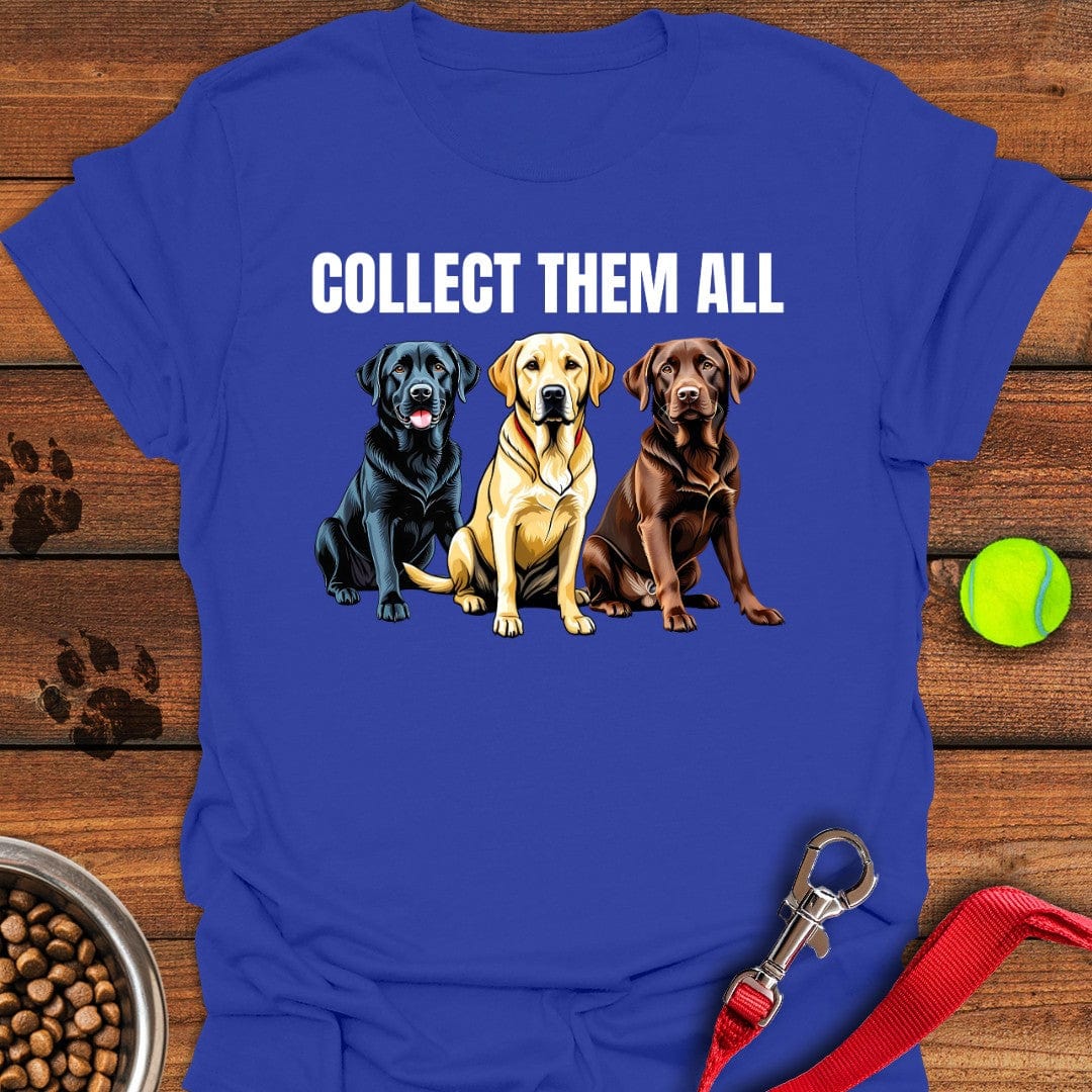 Collect Them All Labrador T-Shirt Royal