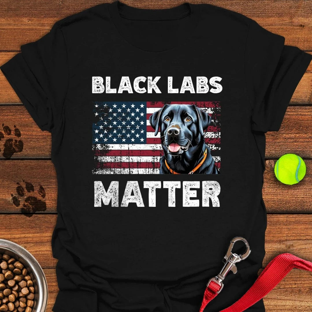 Black Labs Matter T-Shirt Black