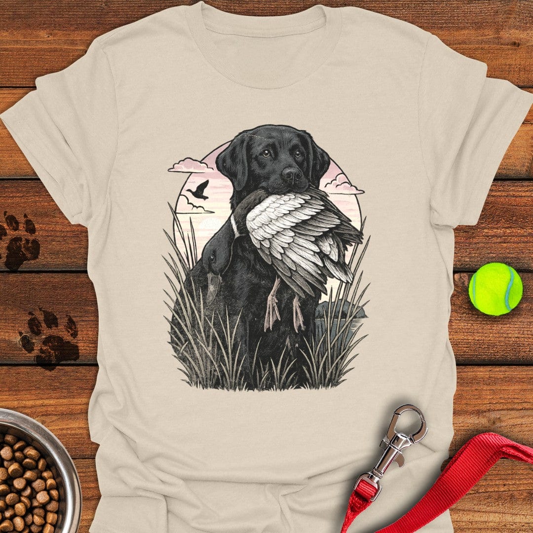 Black Labrador Hunting T-Shirt