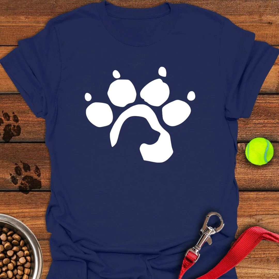 Labrador Paw T-Shirt Navy