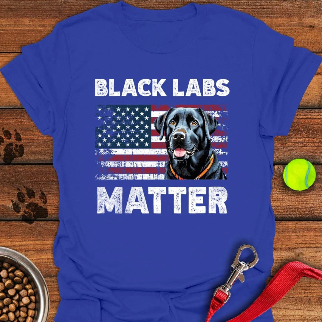 Black Labs Matter T-Shirt Royal