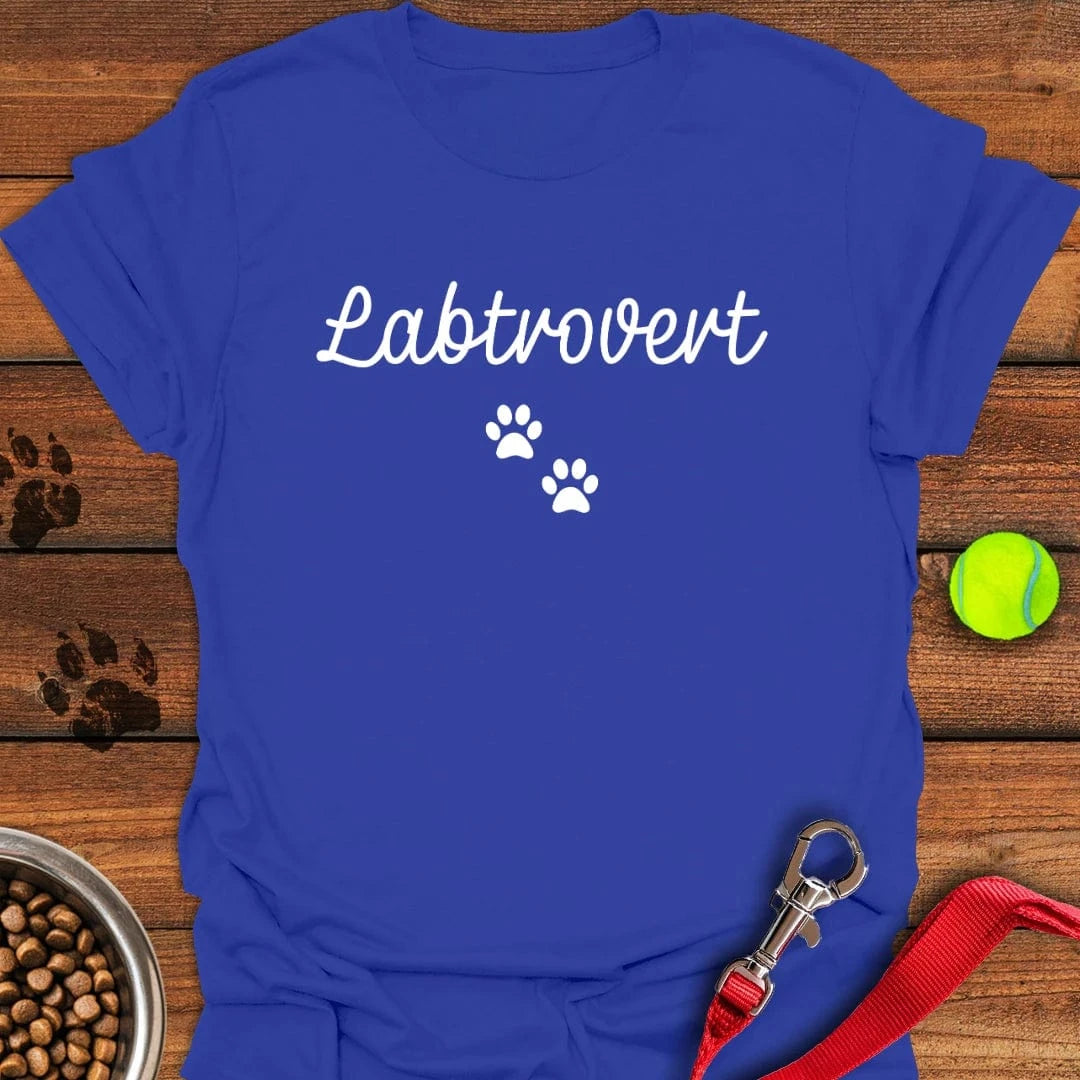 Labtrovert Labrador T-Shirt Royal