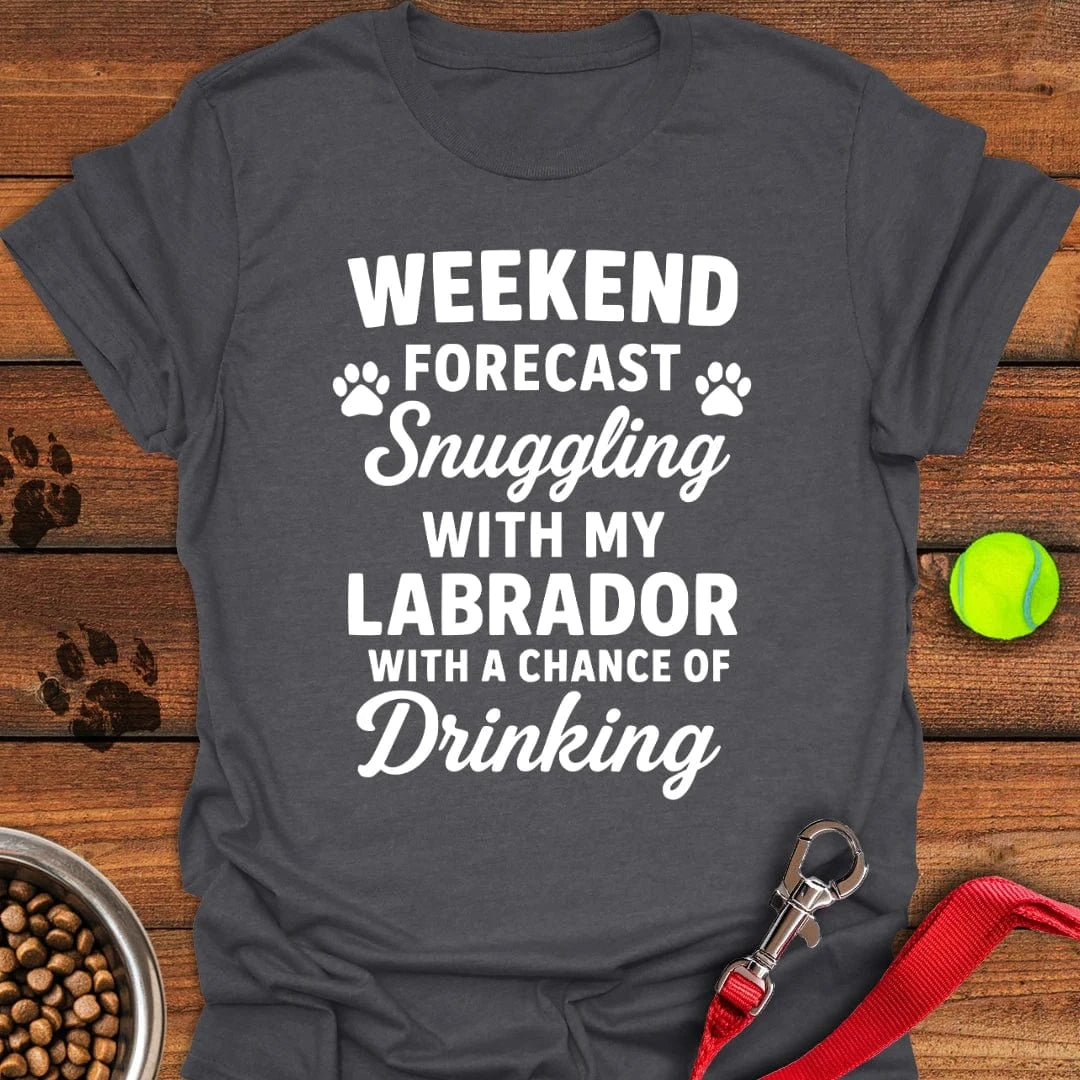 Weekend Forecast Labrador T-Shirt Dark Heather