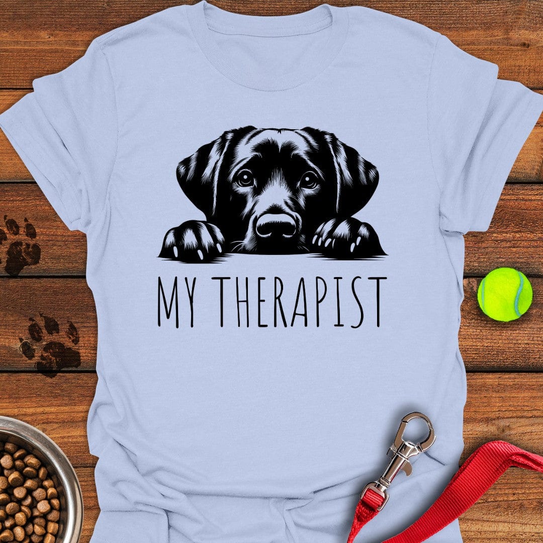 My Therapist Labrador T-Shirt Light Blue