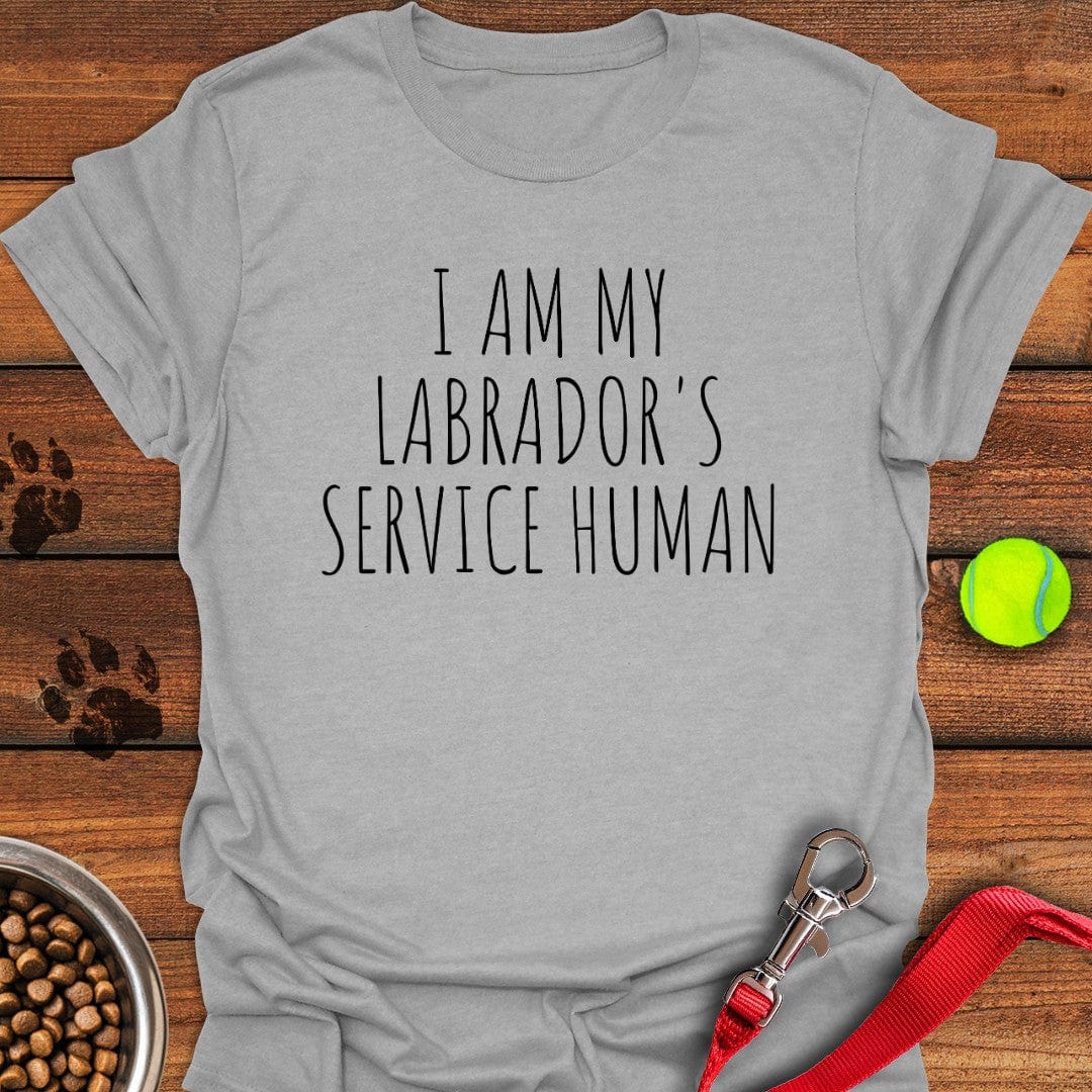 Service Human Labrador T-Shirt Sport Grey