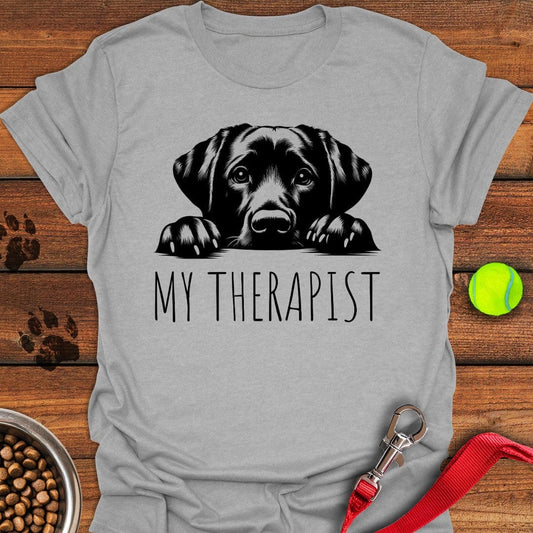 My Therapist Labrador T-Shirt Sport Grey