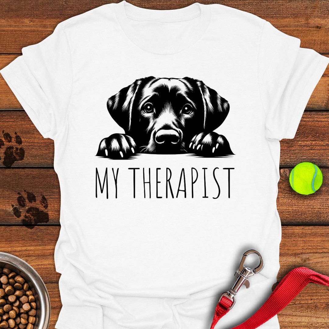 My Therapist Labrador T-Shirt White