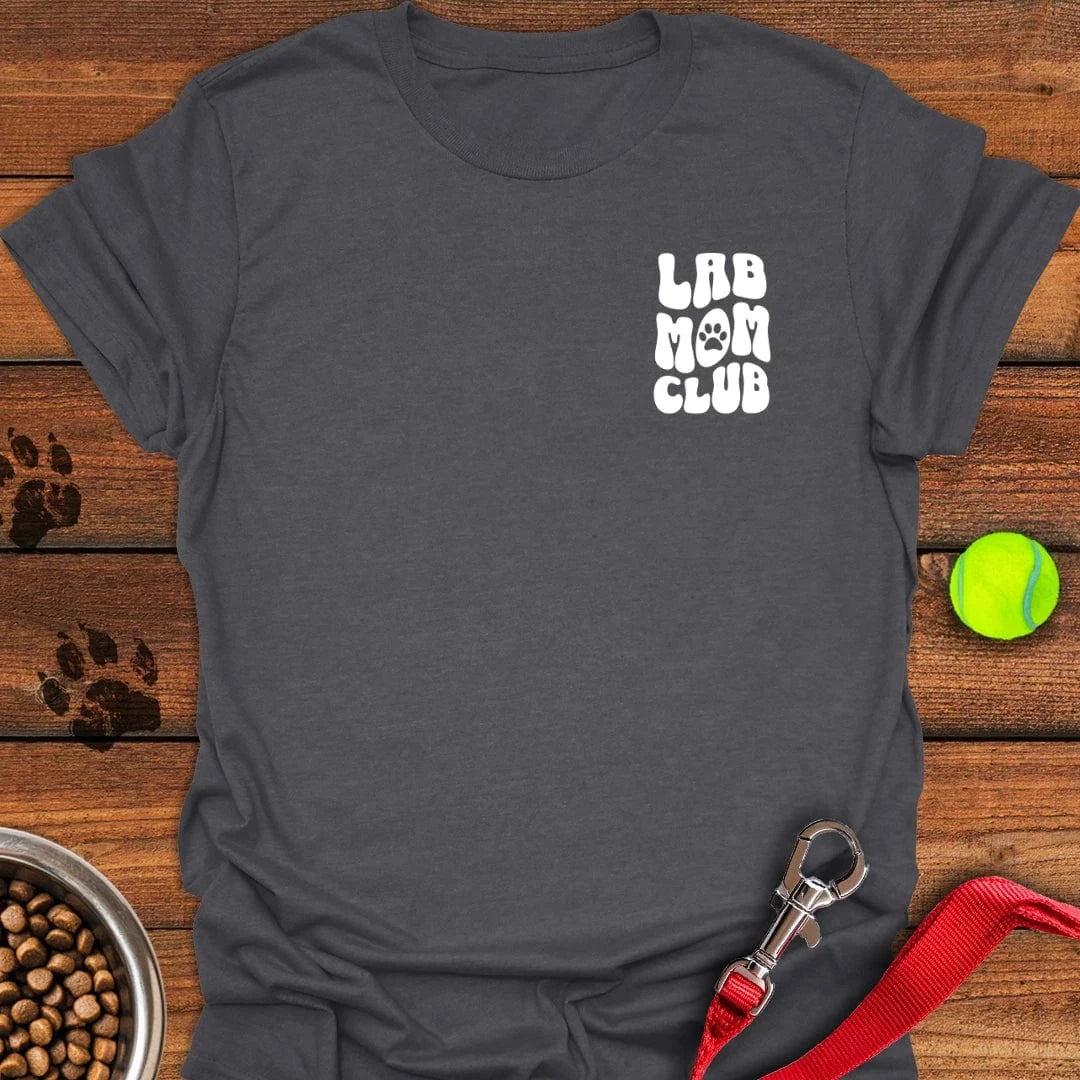Lab Mom Club T-Shirt Dark Heather