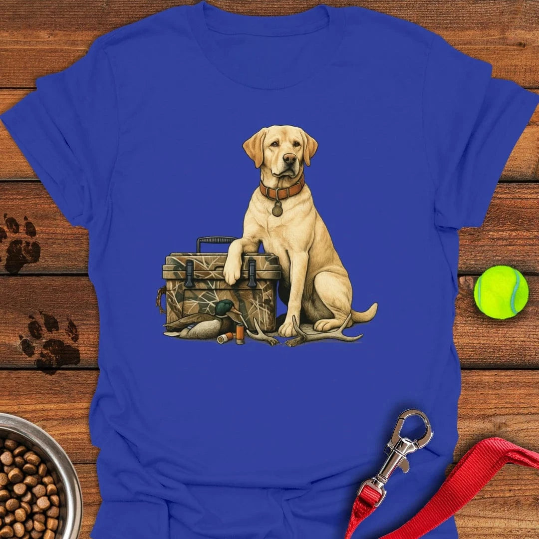 Yellow Labrador Hunting T-Shirt Royal