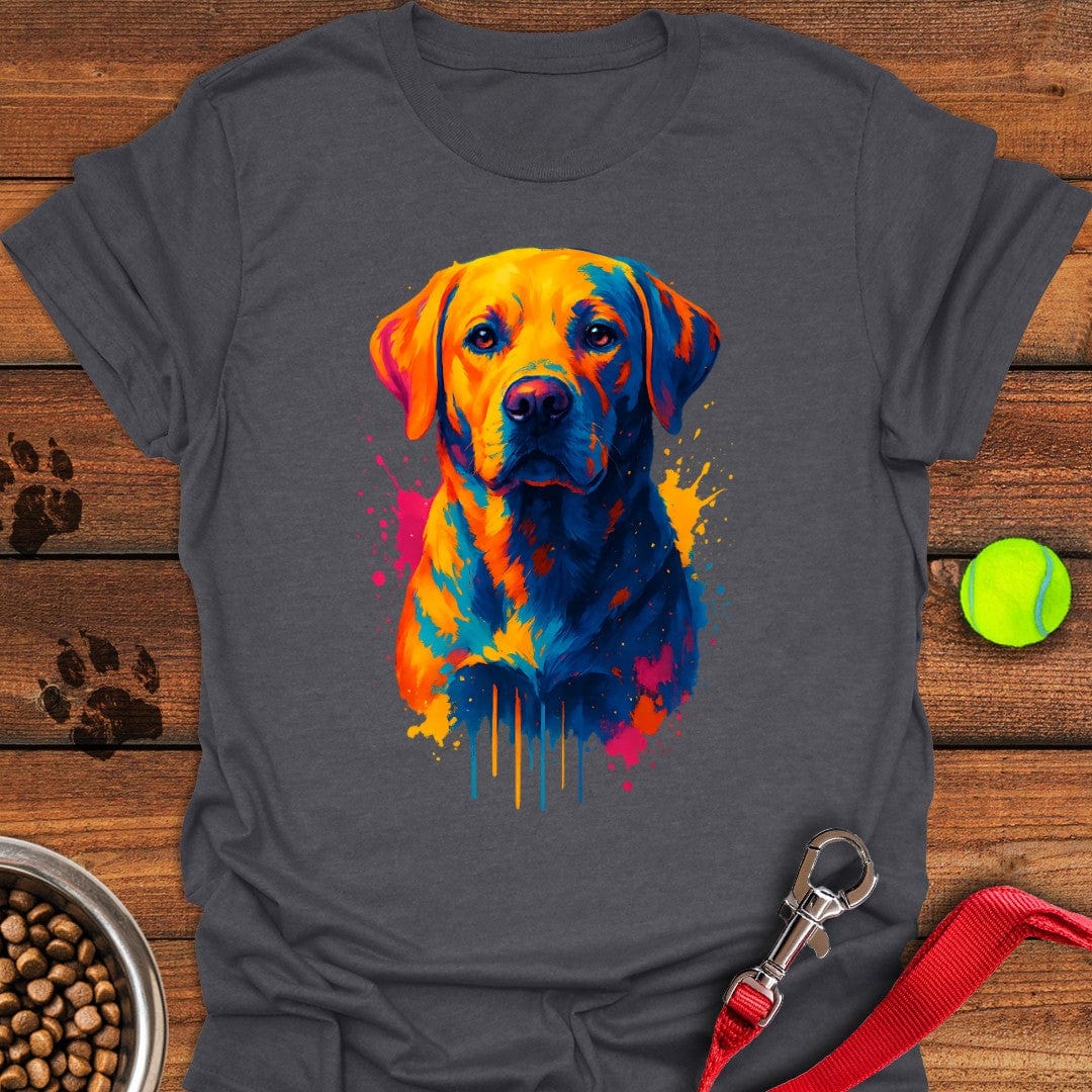 Labrador Painting Graphic T-Shirt Dark Heather