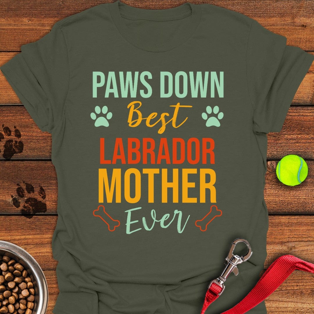 Labrador Mother T-Shirt Military Green