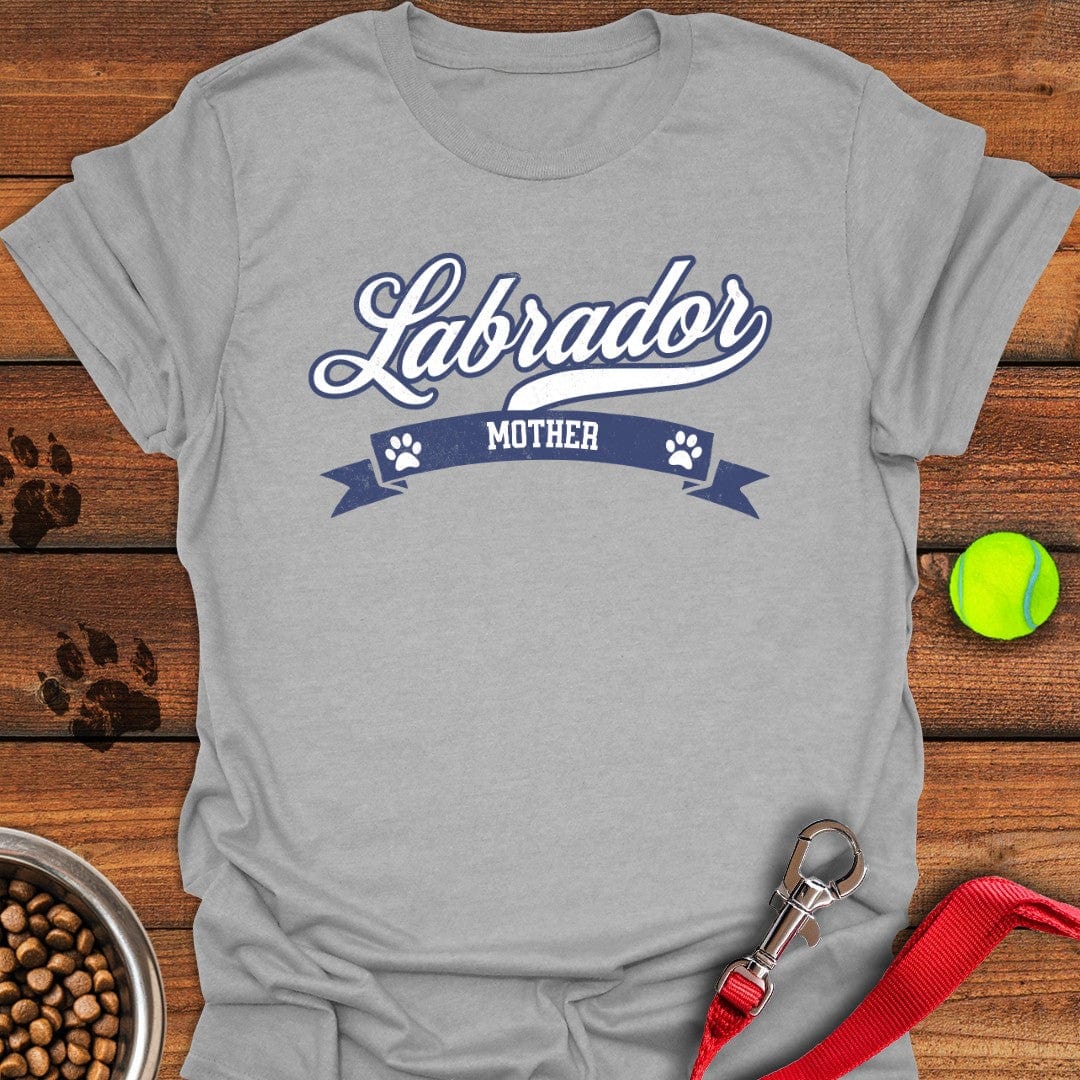Labrador Mother Baseball Style T-Shirt Sport Grey