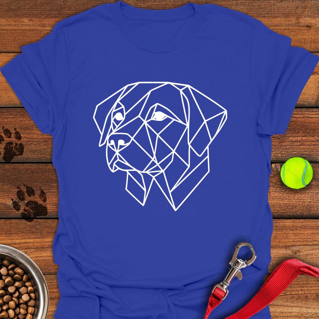 Trendy Geometrical Labrador T-Shirt Royal
