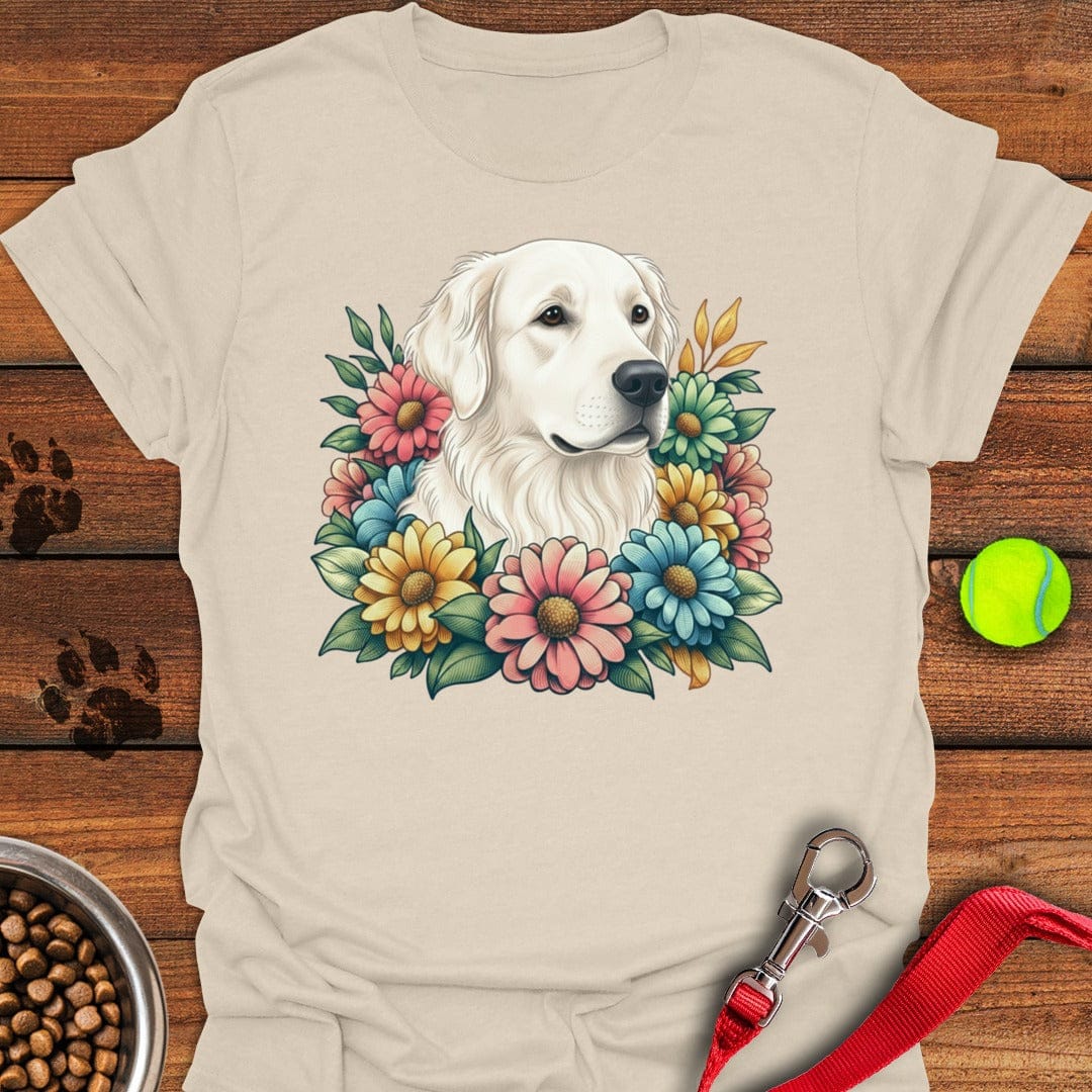 White Golden Retriever Flower Natural