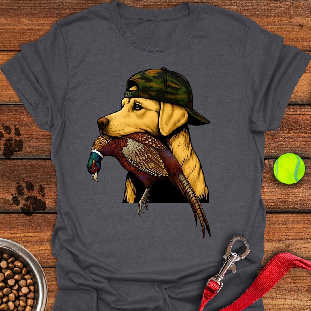 Yellow Lab Pheasant Hunter Dark Heather